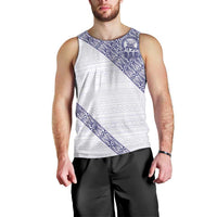 Tonga Queen Salote College Men Tank Top 100 Years Anniversary White Color