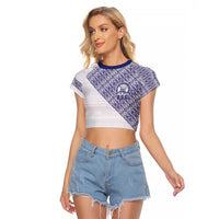 Tonga Queen Salote College Raglan Cropped T Shirt 100 Years Anniversary White Color