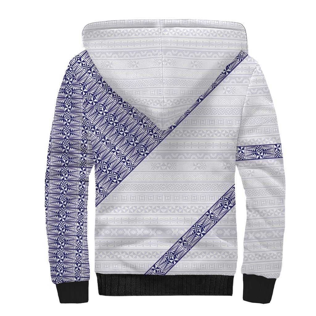 Tonga Queen Salote College Sherpa Hoodie 100 Years Anniversary White Color