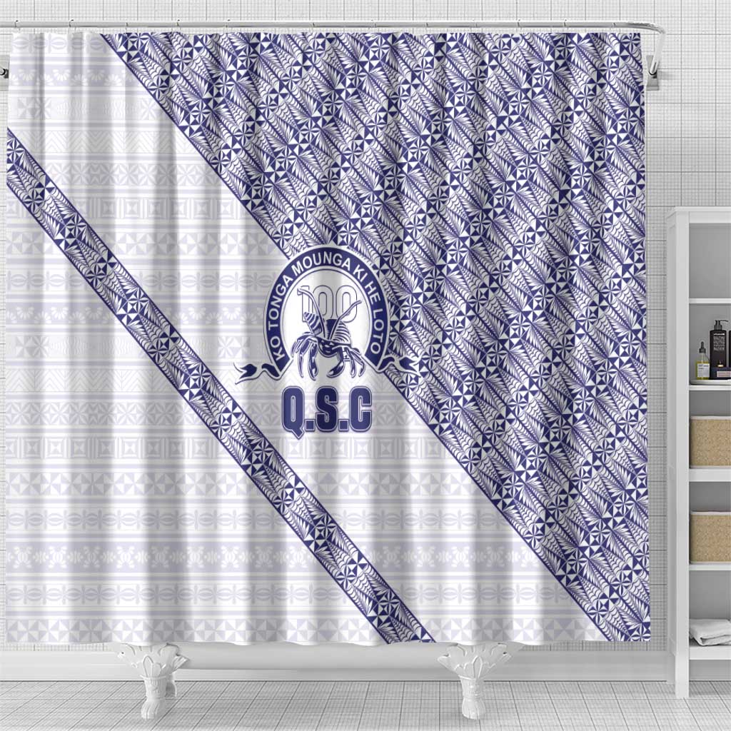 Tonga Queen Salote College Shower Curtain 100 Years Anniversary White Color