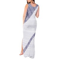 Tonga Queen Salote College Tank Maxi Dress 100 Years Anniversary White Color