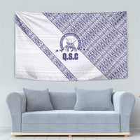 Tonga Queen Salote College Tapestry 100 Years Anniversary White Color