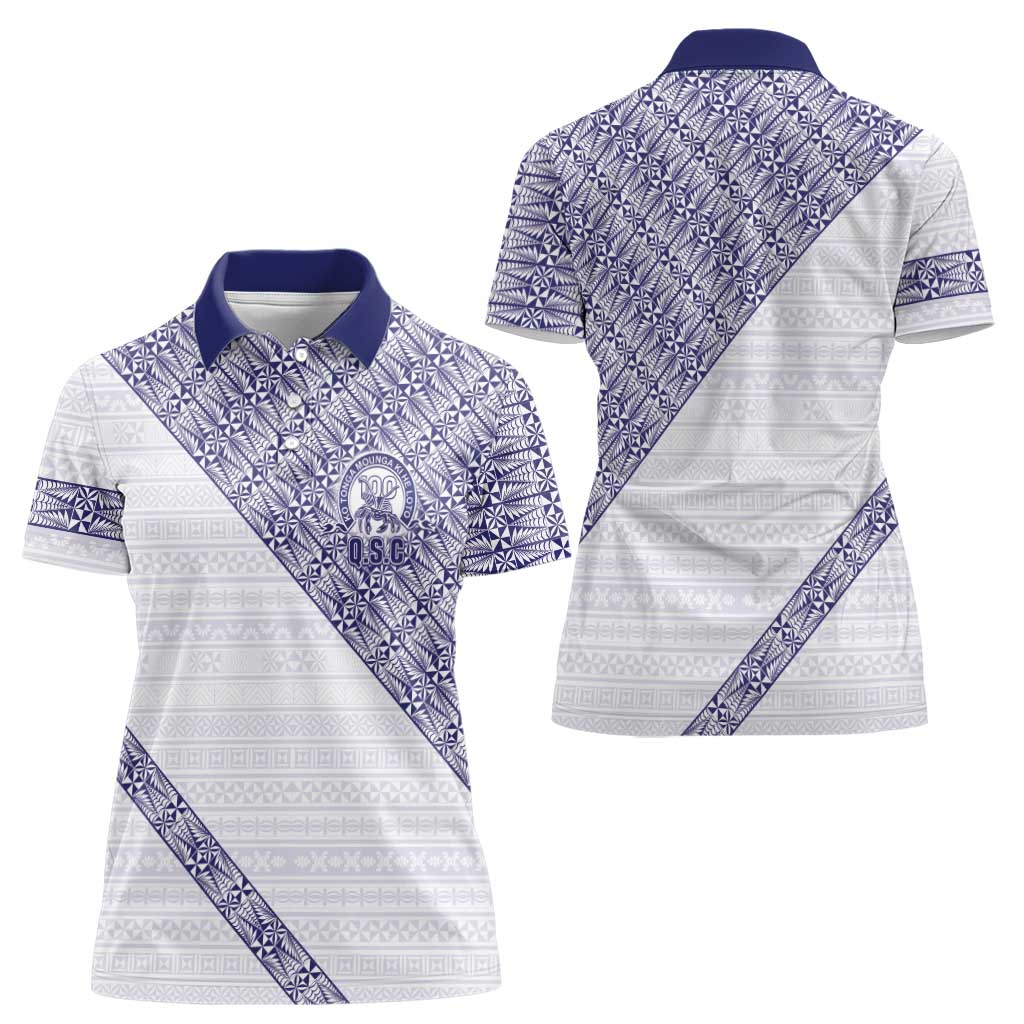 Tonga Queen Salote College Women Polo Shirt 100 Years Anniversary White Color