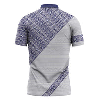 Tonga Queen Salote College Zipper Polo Shirt 100 Years Anniversary White Color