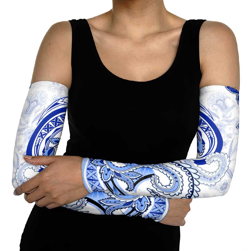 Polynesia Paisley Arm Sleeves Mix Navy Polynesian Pattern - Polynesian Pride