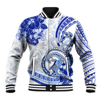 Polynesia Paisley Baseball Jacket Mix Navy Polynesian Pattern LT05 Unisex Navy - Polynesian Pride