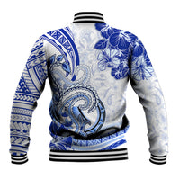Polynesia Paisley Baseball Jacket Mix Navy Polynesian Pattern LT05 - Polynesian Pride