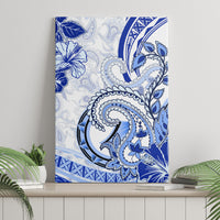 Polynesia Paisley Canvas Wall Art Mix Navy Polynesian Pattern