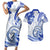 Polynesia Paisley Couples Matching Short Sleeve Bodycon Dress and Hawaiian Shirt Mix Navy Polynesian Pattern LT05 Navy - Polynesian Pride