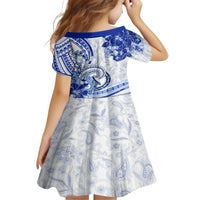 Polynesia Paisley Family Matching Tank Maxi Dress and Hawaiian Shirt Mix Navy Polynesian Pattern LT05 - Polynesian Pride