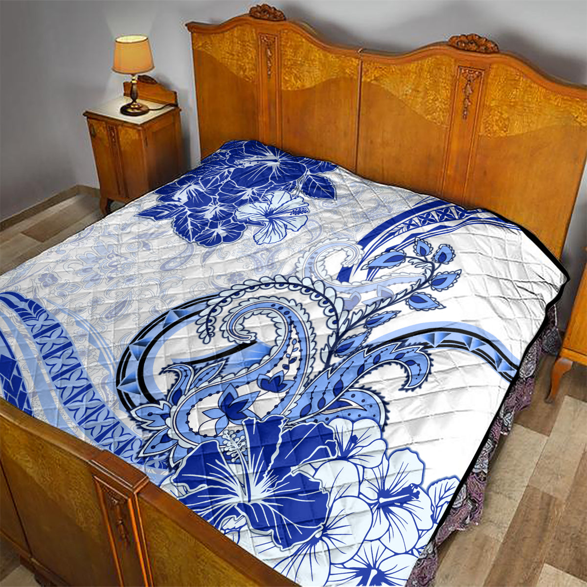 Polynesia Paisley Quilt Mix Navy Polynesian Pattern LT05 - Polynesian Pride