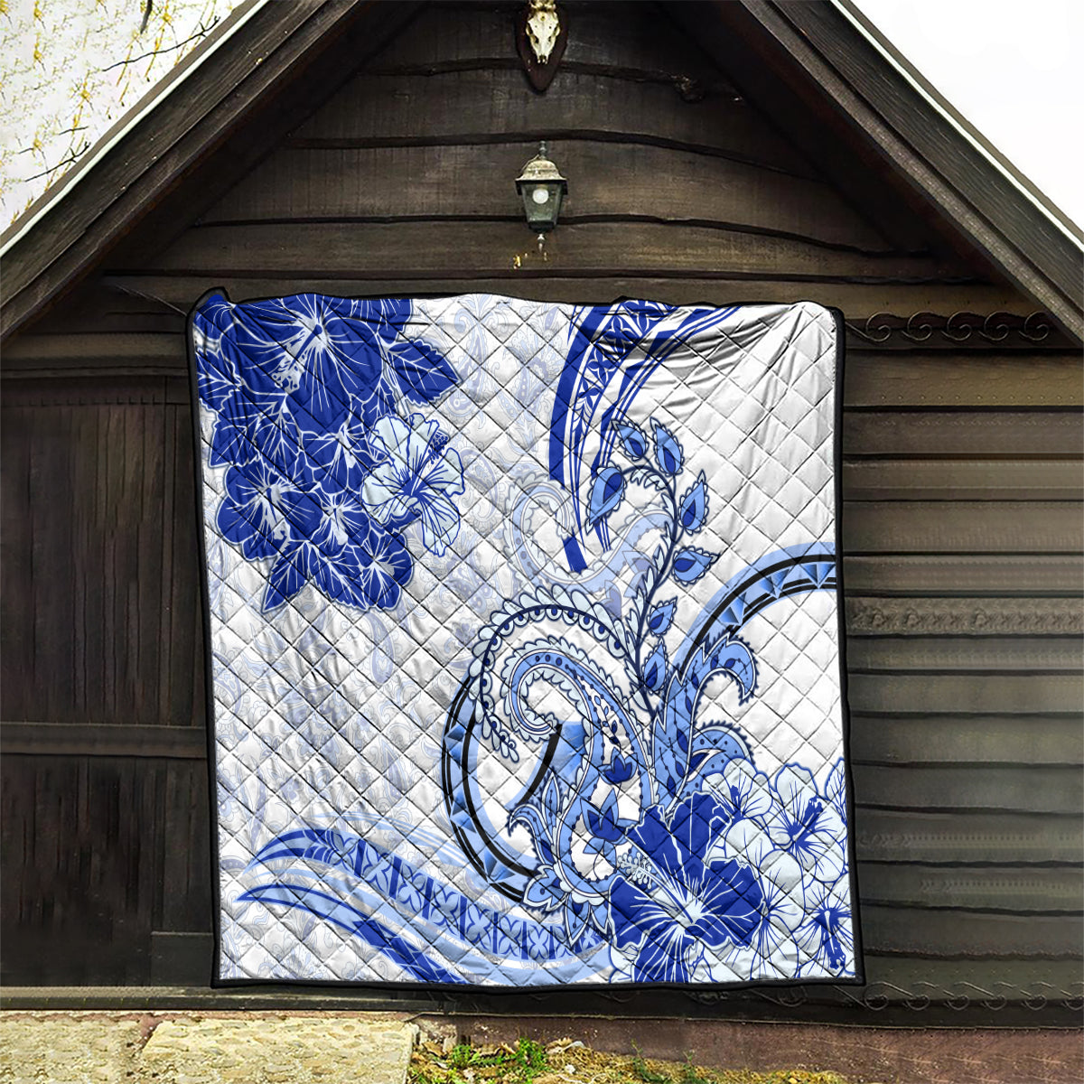 Polynesia Paisley Quilt Mix Navy Polynesian Pattern LT05 - Polynesian Pride
