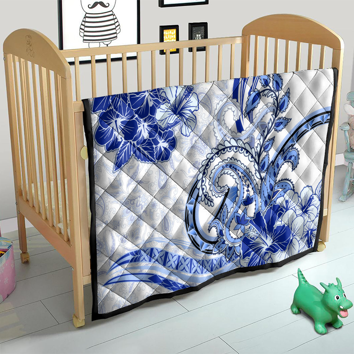Polynesia Paisley Quilt Mix Navy Polynesian Pattern LT05 - Polynesian Pride