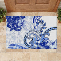 Polynesia Paisley Rubber Doormat Mix Navy Polynesian Pattern LT05 - Polynesian Pride