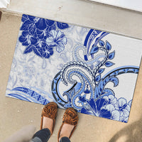 Polynesia Paisley Rubber Doormat Mix Navy Polynesian Pattern LT05 - Polynesian Pride