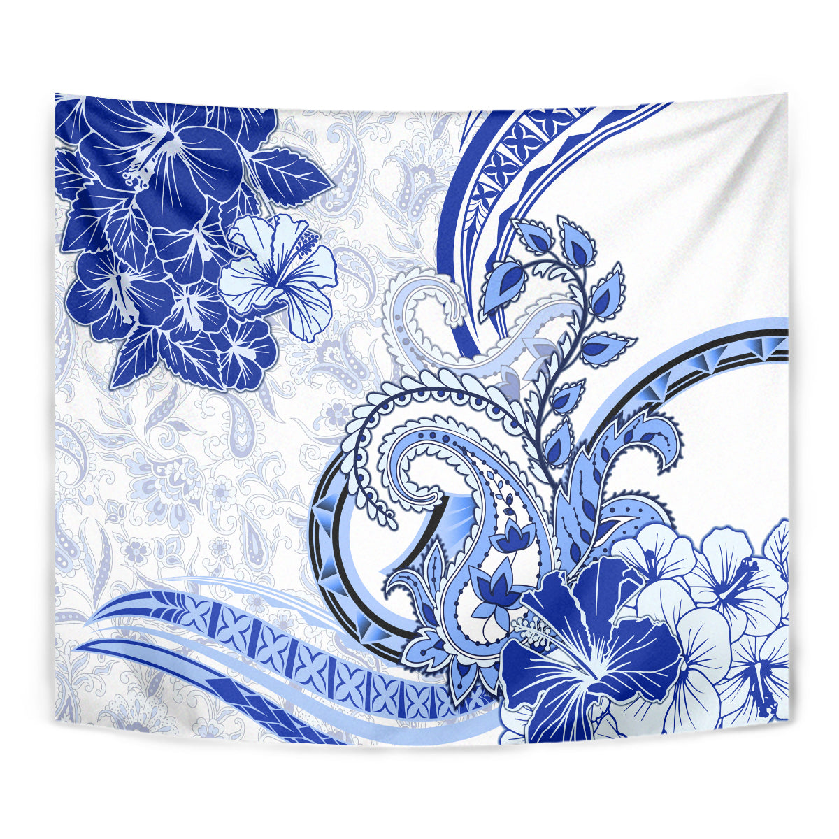 Polynesia Paisley Tapestry Mix Navy Polynesian Pattern