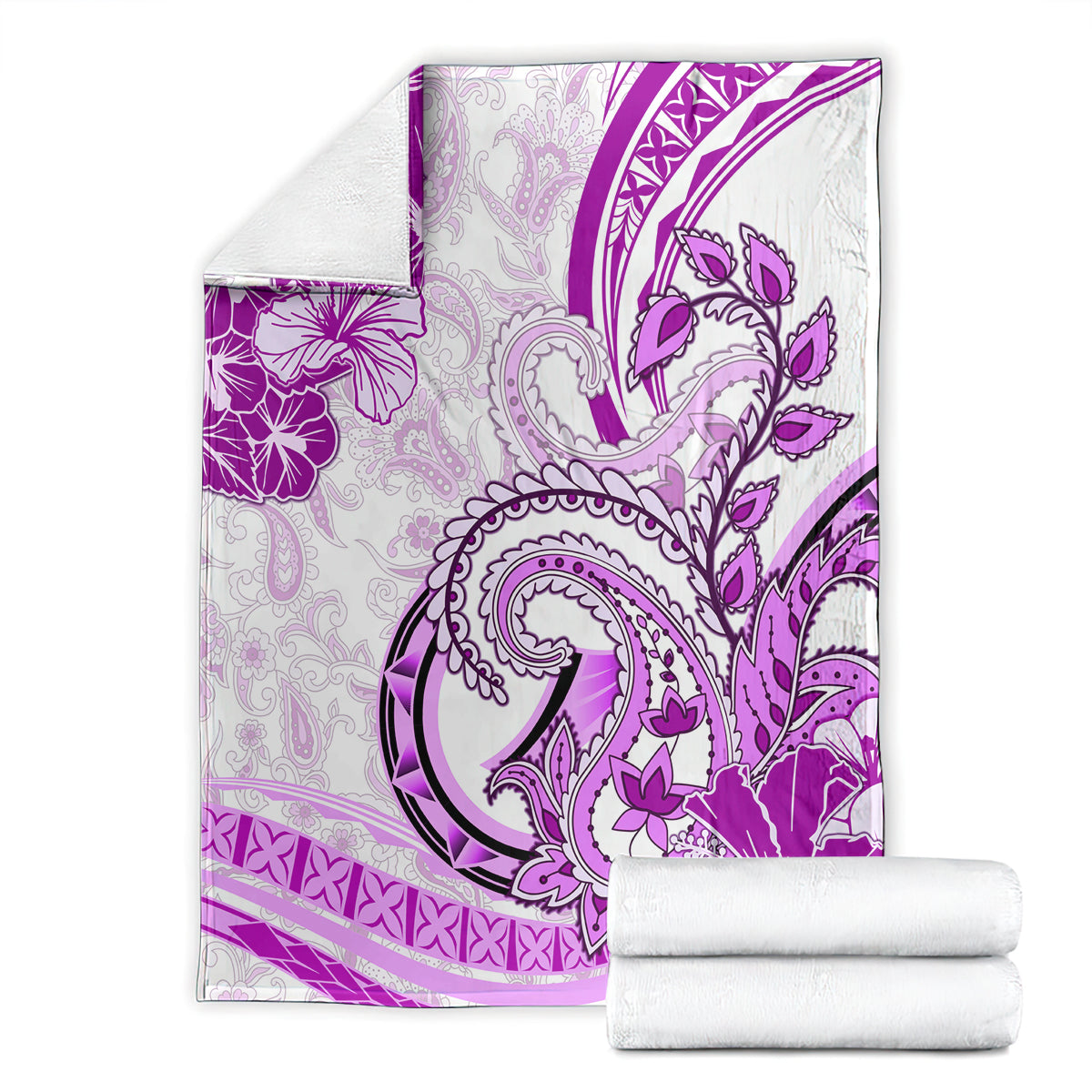 Polynesia Paisley Blanket Mix Pink Polynesian Pattern LT05 - Polynesian Pride