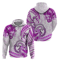 Polynesia Paisley Hoodie Mix Pink Polynesian Pattern LT05 - Polynesian Pride