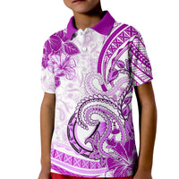Polynesia Paisley Kid Polo Shirt Mix Pink Polynesian Pattern LT05 Kid Pink - Polynesian Pride