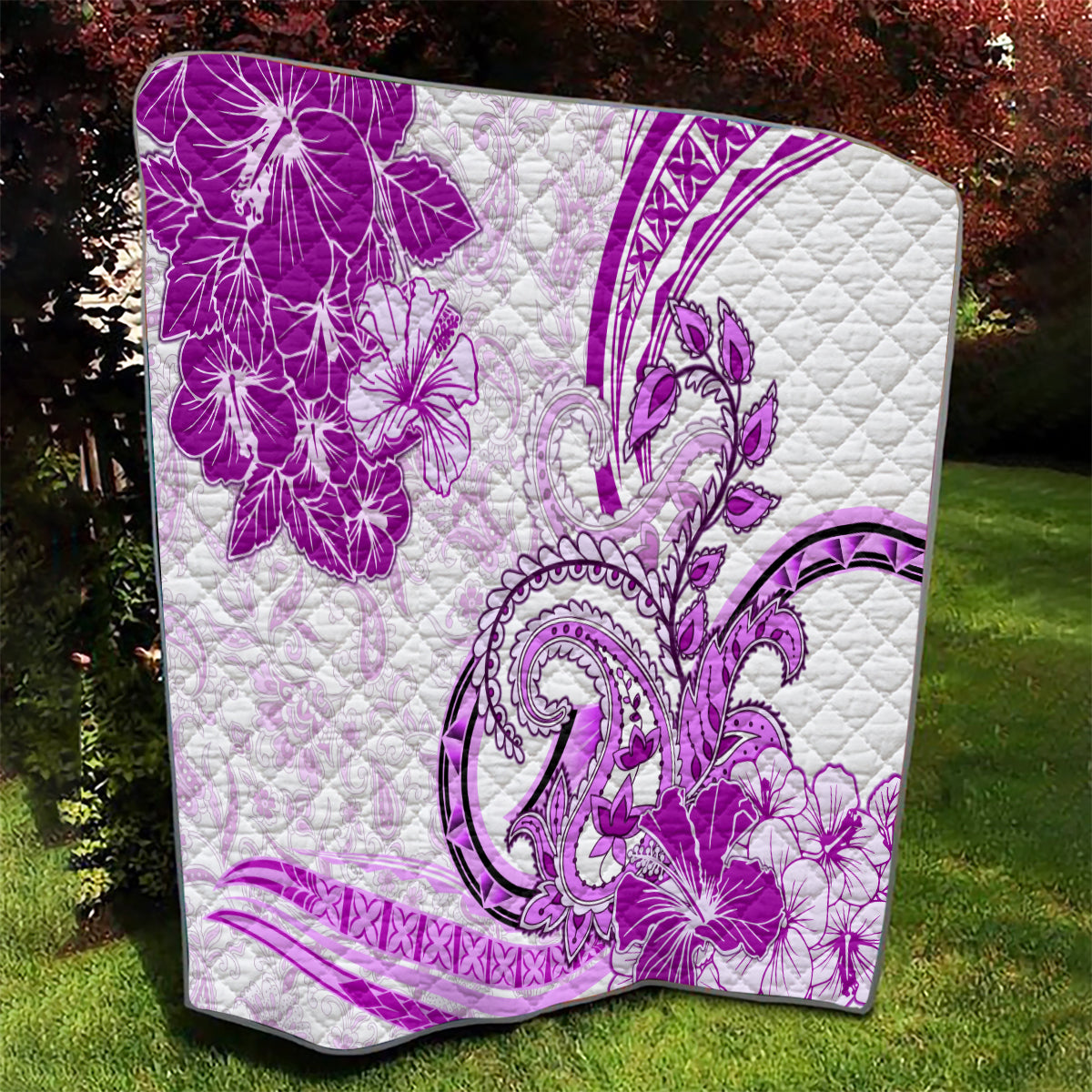 Polynesia Paisley Quilt Mix Pink Polynesian Pattern LT05 - Polynesian Pride