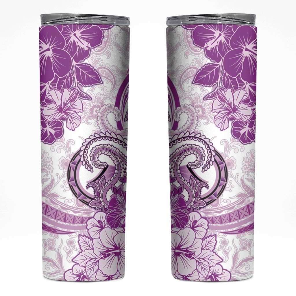 Polynesia Paisley Skinny Tumbler Mix Pink Polynesian Pattern