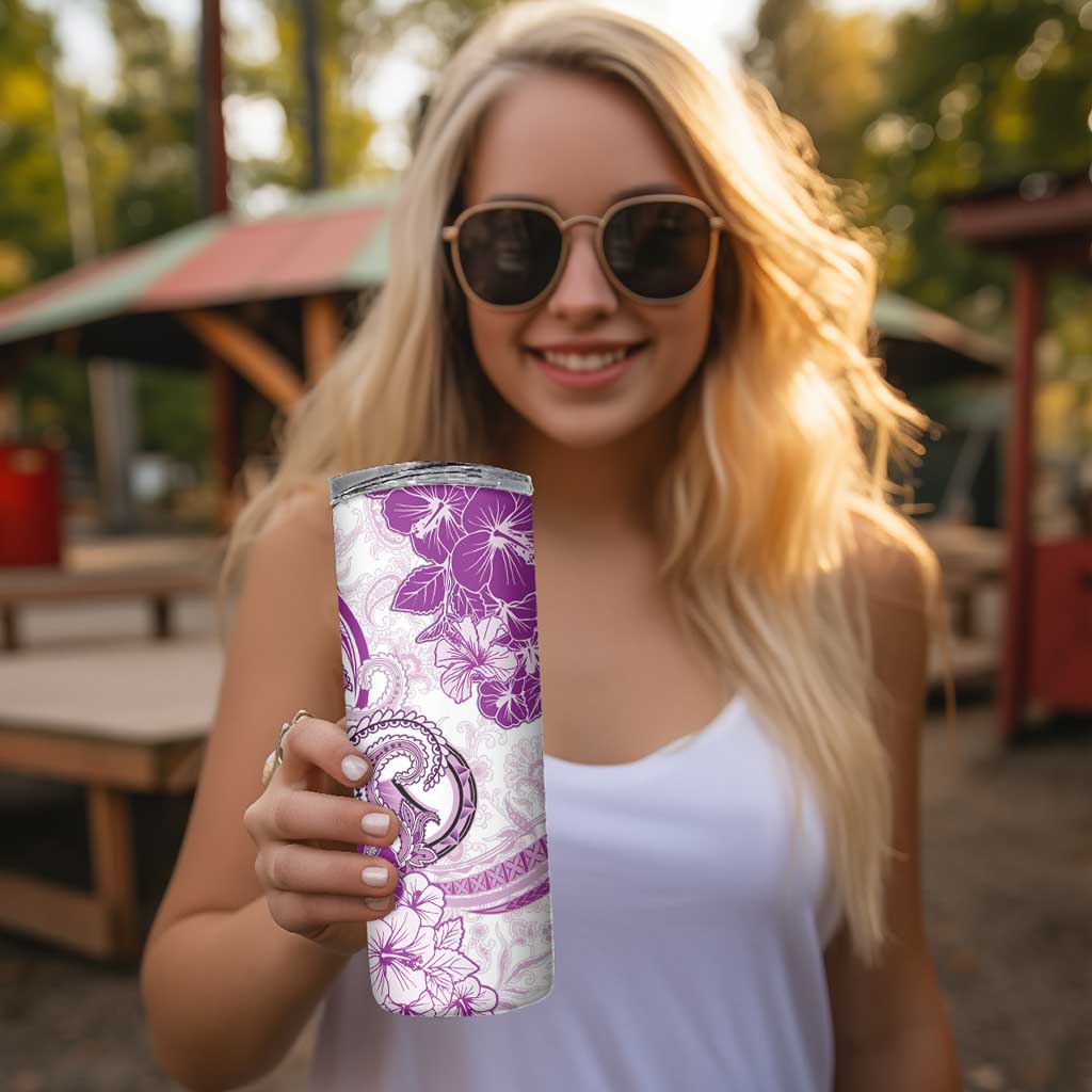 Polynesia Paisley Skinny Tumbler Mix Pink Polynesian Pattern