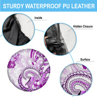 Polynesia Paisley Spare Tire Cover Mix Pink Polynesian Pattern