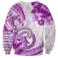 Polynesia Paisley Sweatshirt Mix Pink Polynesian Pattern LT05 - Polynesian Pride