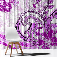 Polynesia Paisley Window Curtain Mix Pink Polynesian Pattern LT05 - Polynesian Pride