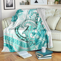 Polynesia Paisley Blanket Mix Teal Polynesian Pattern LT05 Teal - Polynesian Pride
