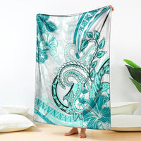 Polynesia Paisley Blanket Mix Teal Polynesian Pattern LT05 - Polynesian Pride