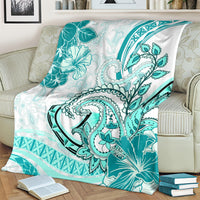 Polynesia Paisley Blanket Mix Teal Polynesian Pattern LT05 - Polynesian Pride