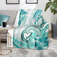 Polynesia Paisley Blanket Mix Teal Polynesian Pattern LT05 - Polynesian Pride