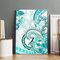Polynesia Paisley Canvas Wall Art Mix Teal Polynesian Pattern