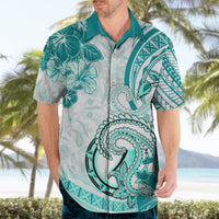 Polynesia Paisley Hawaiian Shirt Mix Teal Polynesian Pattern LT05 - Polynesian Pride