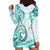 Polynesia Paisley Hoodie Dress Mix Teal Polynesian Pattern LT05 - Polynesian Pride