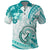 Polynesia Paisley Polo Shirt Mix Teal Polynesian Pattern LT05 Teal - Polynesian Pride