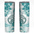 Polynesia Paisley Skinny Tumbler Mix Teal Polynesian Pattern