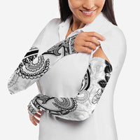 Polynesia Paisley Arm Sleeves Mix White Polynesian Pattern - Polynesian Pride