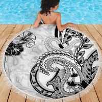 Polynesia Paisley Beach Blanket Mix White Polynesian Pattern LT05 - Polynesian Pride