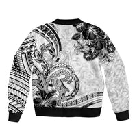 Polynesia Paisley Bomber Jacket Mix White Polynesian Pattern LT05 - Polynesian Pride