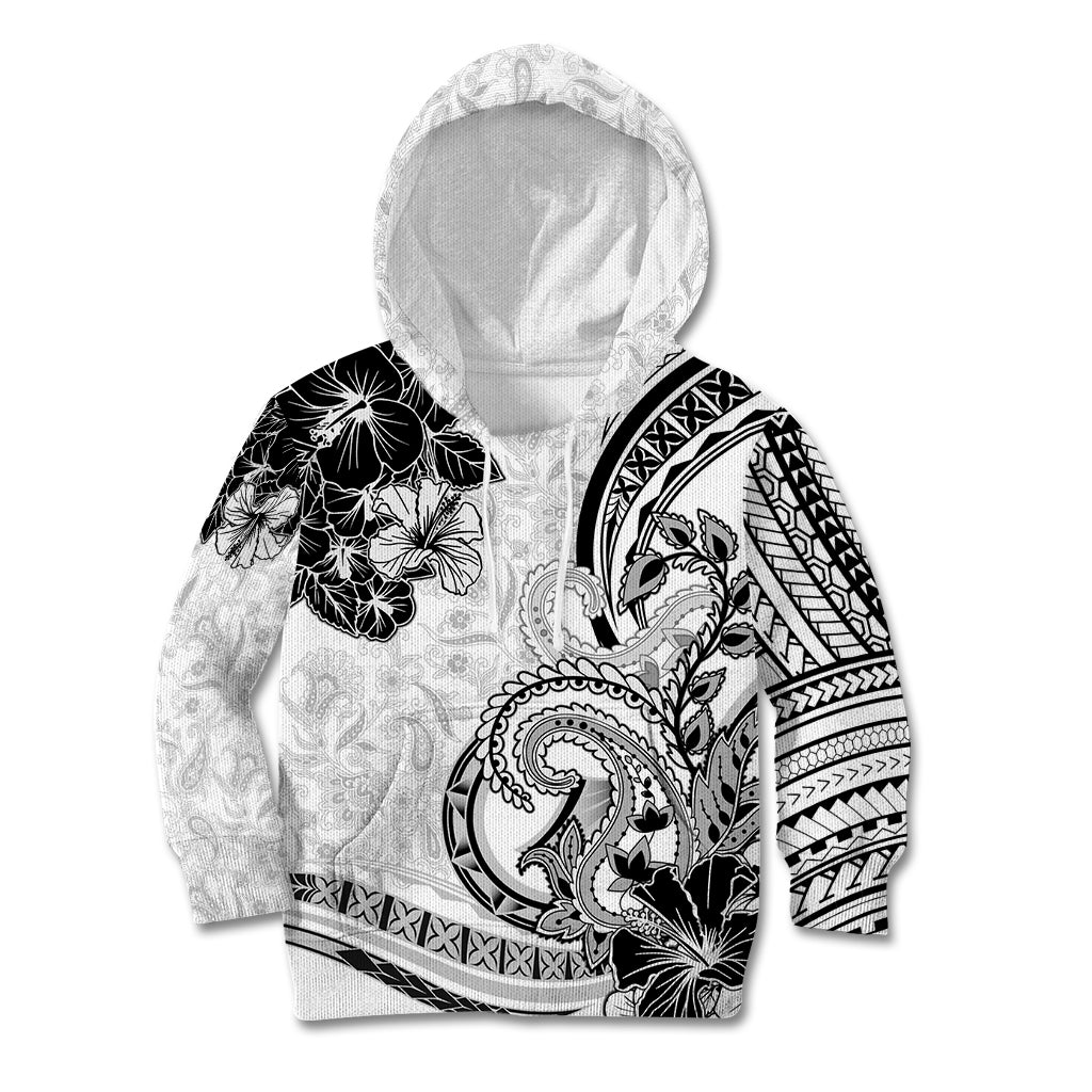 Polynesia Paisley Kid Hoodie Mix White Polynesian Pattern LT05 Hoodie White - Polynesian Pride