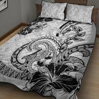 Polynesia Paisley Quilt Bed Set Mix White Polynesian Pattern
