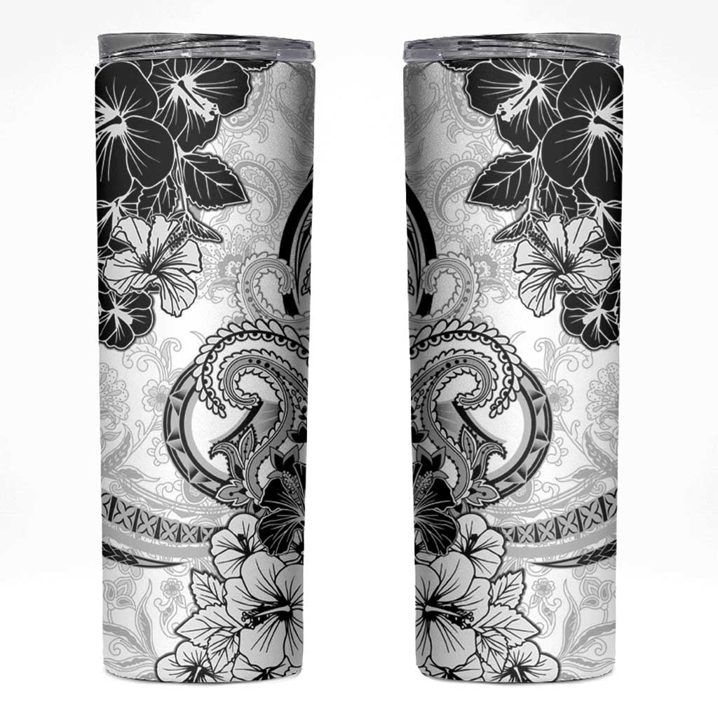 Polynesia Paisley Skinny Tumbler Mix White Polynesian Pattern