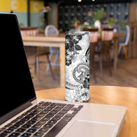 Polynesia Paisley Skinny Tumbler Mix White Polynesian Pattern