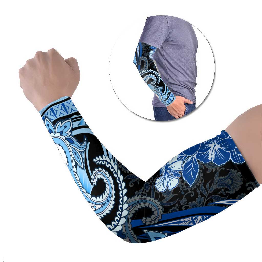 Polynesia Paisley Arm Sleeves Mix Blue Polynesian Pattern LT05 Set of 2 Blue - Polynesian Pride
