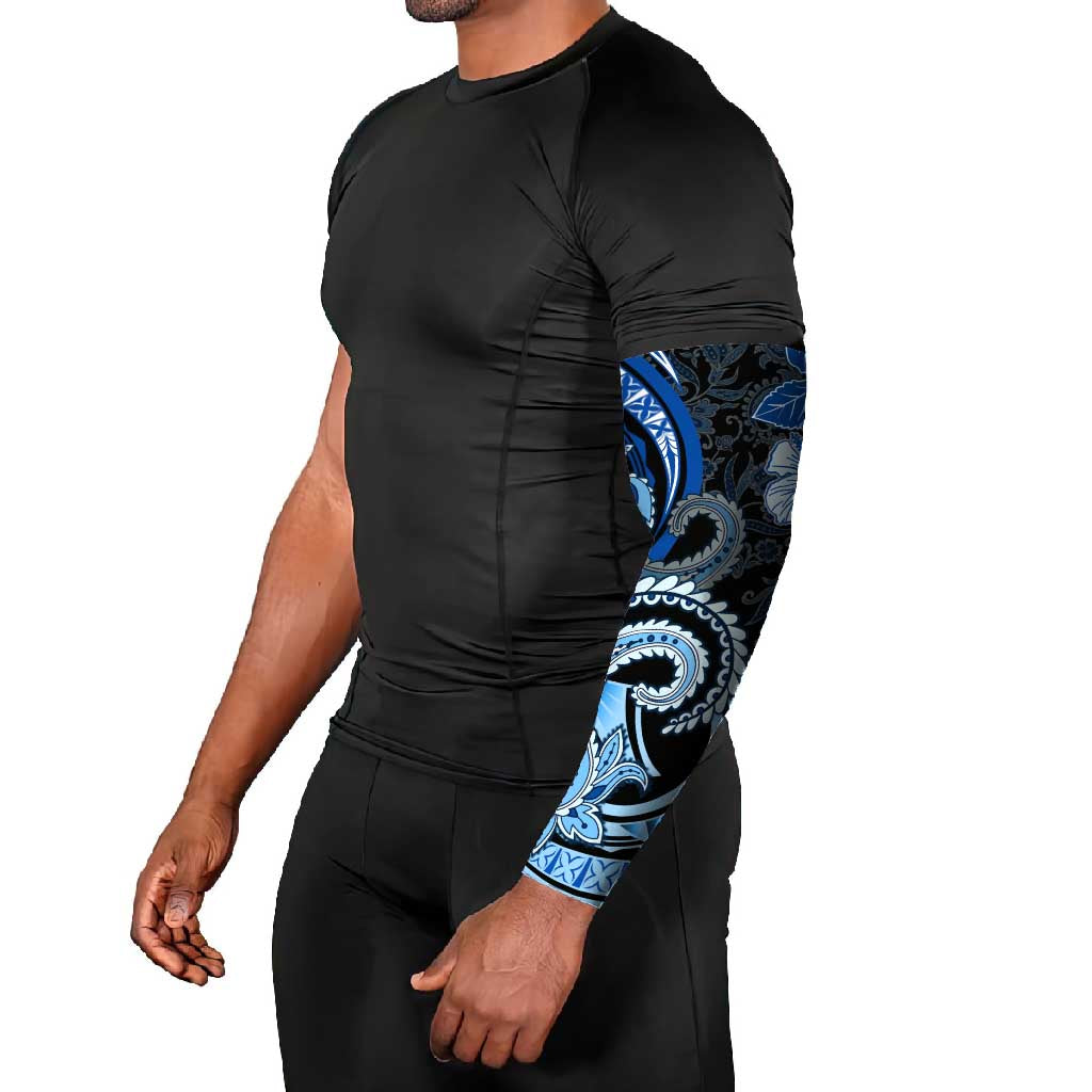 Polynesia Paisley Arm Sleeves Mix Blue Polynesian Pattern LT05 - Polynesian Pride