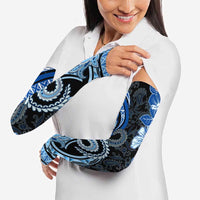 Polynesia Paisley Arm Sleeves Mix Blue Polynesian Pattern LT05 - Polynesian Pride