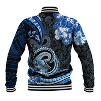 Polynesia Paisley Baseball Jacket Mix Blue Polynesian Pattern LT05 - Polynesian Pride