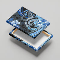 Polynesia Paisley Canvas Wall Art Mix Blue Polynesian Pattern
